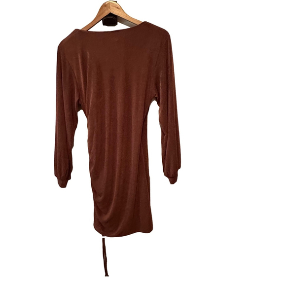 L’ Space Melissa Dress Coffee Brown NWT Size Medium - Picture 5 of 9